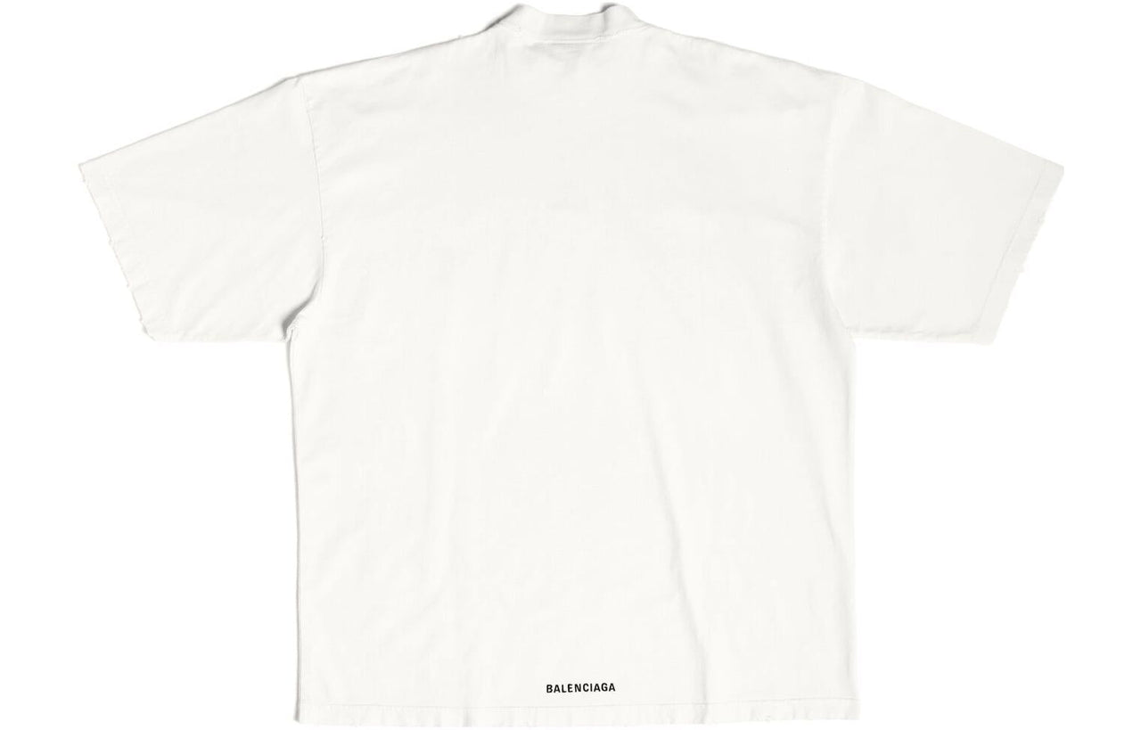 Balenciaga Je t'aime T-shirt Large Fit 'White' 744439TOVM79079