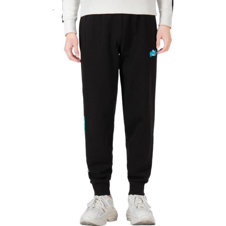 PUMA Trend Graphic Logo Pants 'Black' 536088-01