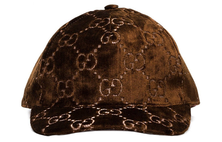 Gucci Velvet GG Logo Baseball Hat 'Brown' 527075-3HD87-2065