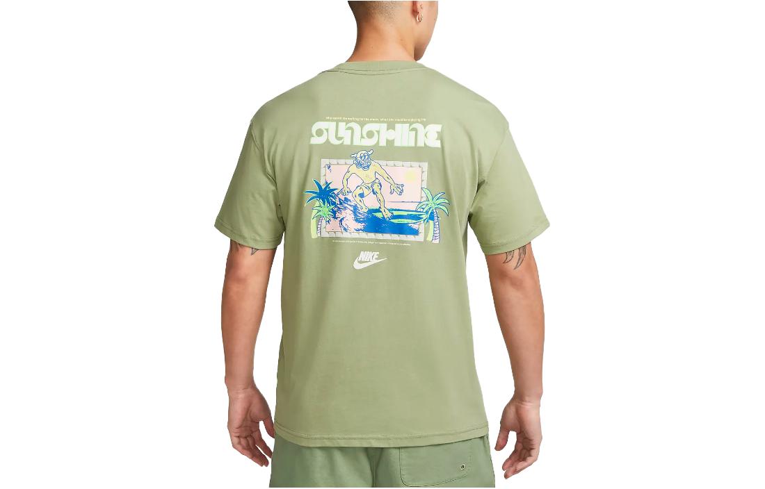 Nike Sportswear Graphic T-Shirt (Asia Sizing) 'Oil Green' FB9795-386