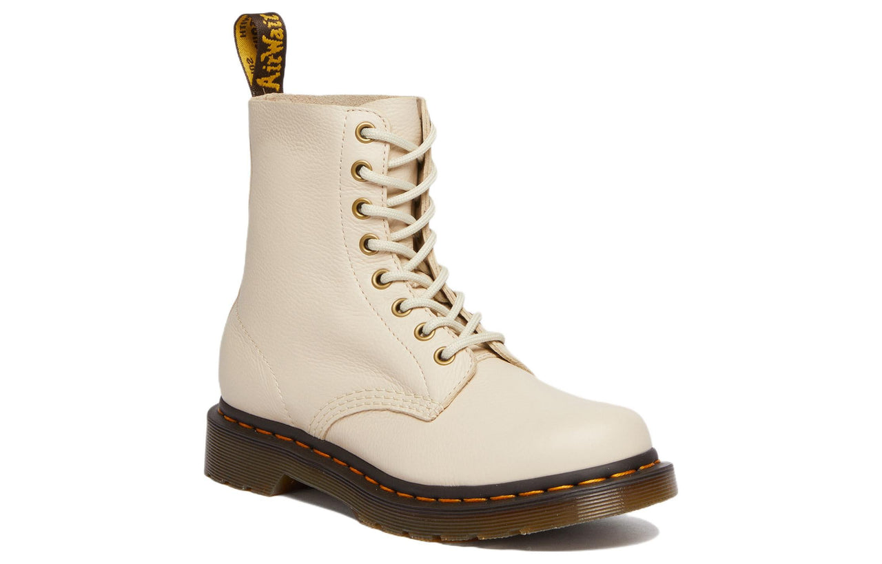 (WMNS) Dr.Martens 1460 Pascal Virginia Leather Boots 'Parchment Beige' 26802292