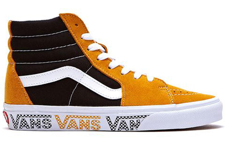 Vans Sk8-hi Black Yellow Splicing Unisex 'Sunflower Black' VN0A4BV6SXY
