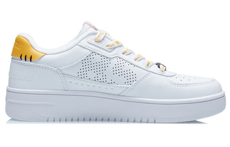 (WMNS) Li-Ning Classic Skateboarding x Disney 'White Yellow Daisy' AGCS146-2