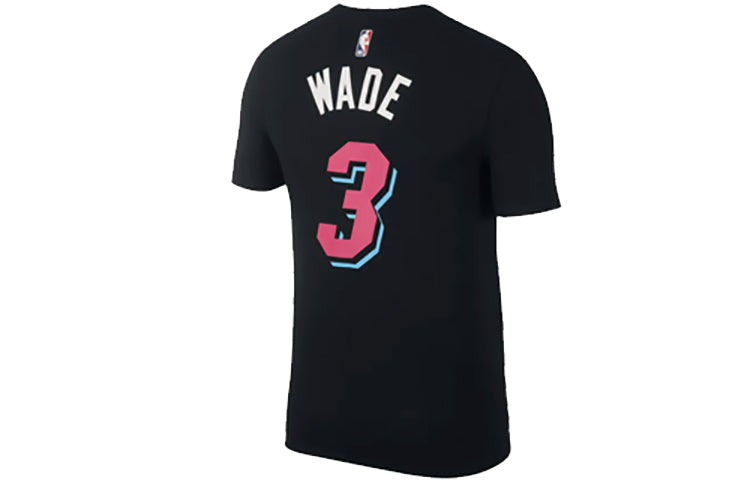 Nike NBA Wade Dwayne Miami Heat 18-19 Season City limited Jersey Short Sleeve Black AO0901-016