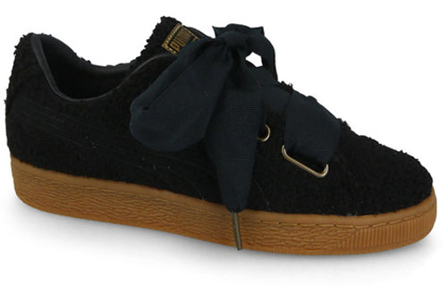 (WMNS) PUMA Basket Heart Teddy 'Black' 367030-02