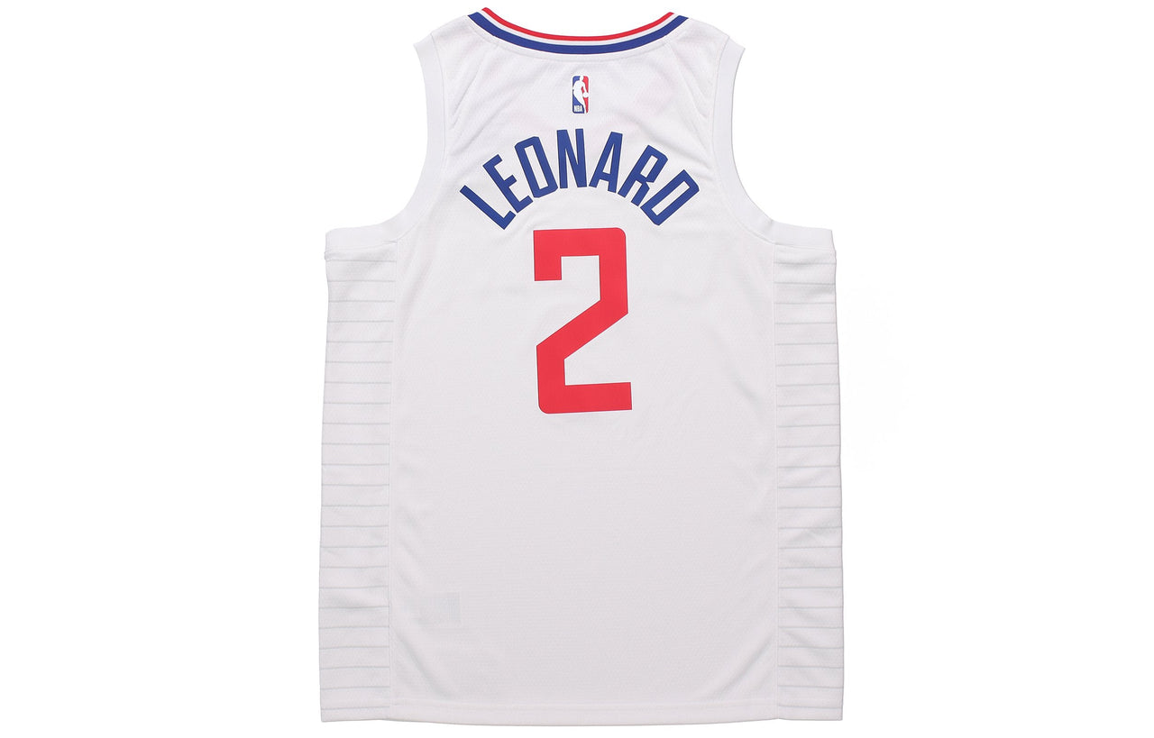 Nike NBA Quick Dry Sports Basketball Jersey/Vest SW Fan Edition 2020 Season Los Angeles Clippers Leonard 2 White CW3594-100