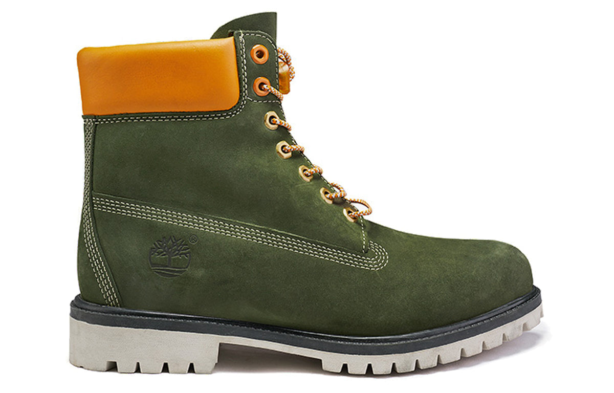 Timberland 6 Inch Premium Waterproof Boot 'Olive Green Orange' A2BB6