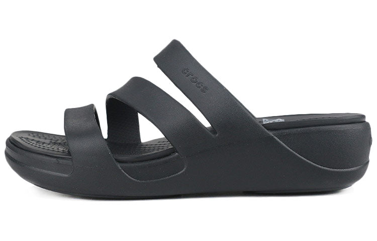 (WMNS) Crocs Monterey Strappy Wedge 206304-001