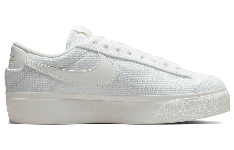 (WMNS) Nike Blazer Low Platform Essential 'Summit White Woven' DN0744-100