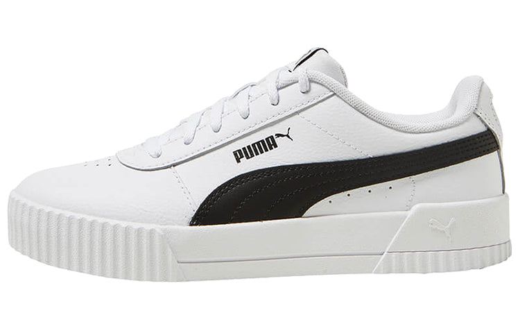 (WMNS) PUMA Carina Leather 'White Black' 370325-33