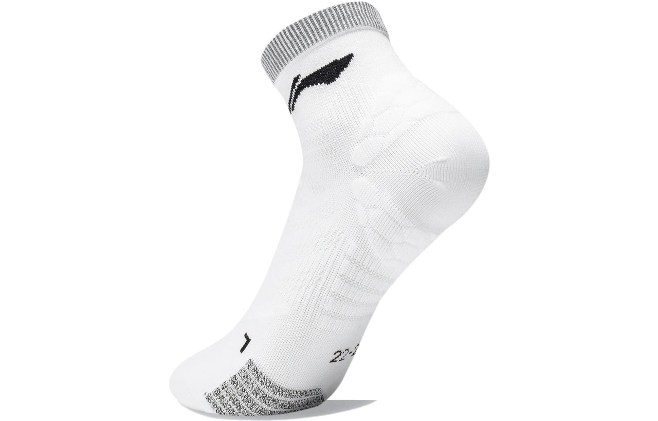 Li-Ning Running Logo Socks 'White Black' AWST007-2