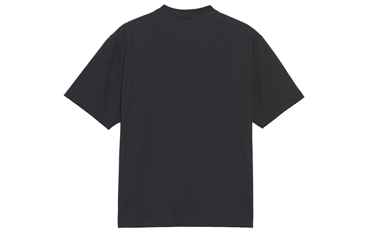 Men's Balenciaga Retro Knit BB Paris Printing Short Sleeve Version Black 594579TGV601000