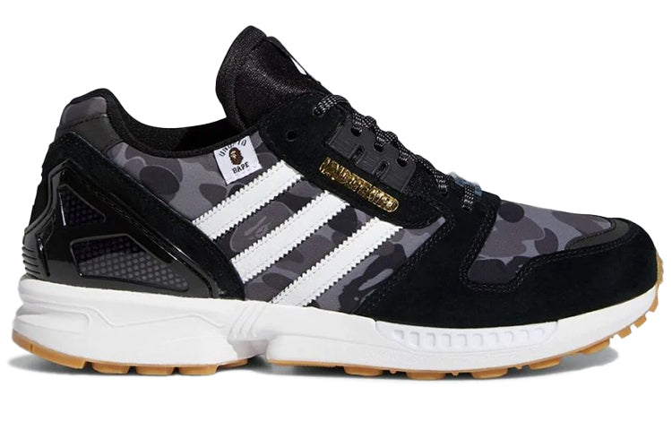 adidas x A Bathing Ape x Undefeated ZX 8000 'A-ZX Series - Black Camo' FY8852