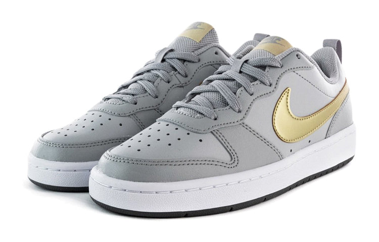 (GS) Nike Court Borough Low 2 'Gray Gold' BQ5448-013