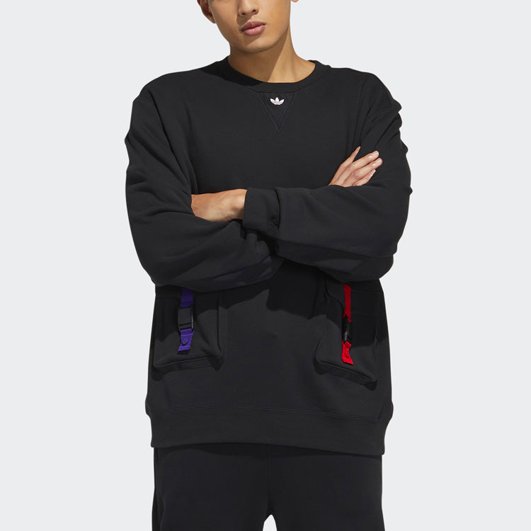 adidas originals Series Cny Crew Casual Sports Round Neck Pullover Black GN5450