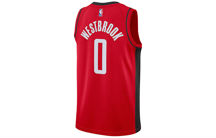 Nike Nba SW Fans Edition 20 Season Houston Rockets Westbrook 0 Sports Basketball Jersey For Men Red CW3666-657