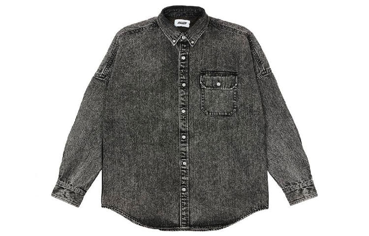 PALACE Denim Bossy Back Logo Denim Shirt Black P20SHT008