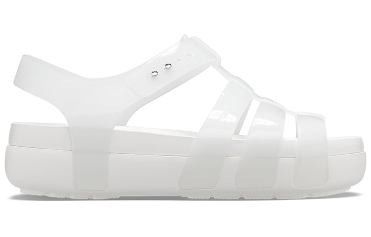 (WMNS) Crocs Splash Glossy Fisherman Sandal 'White' 209267-100