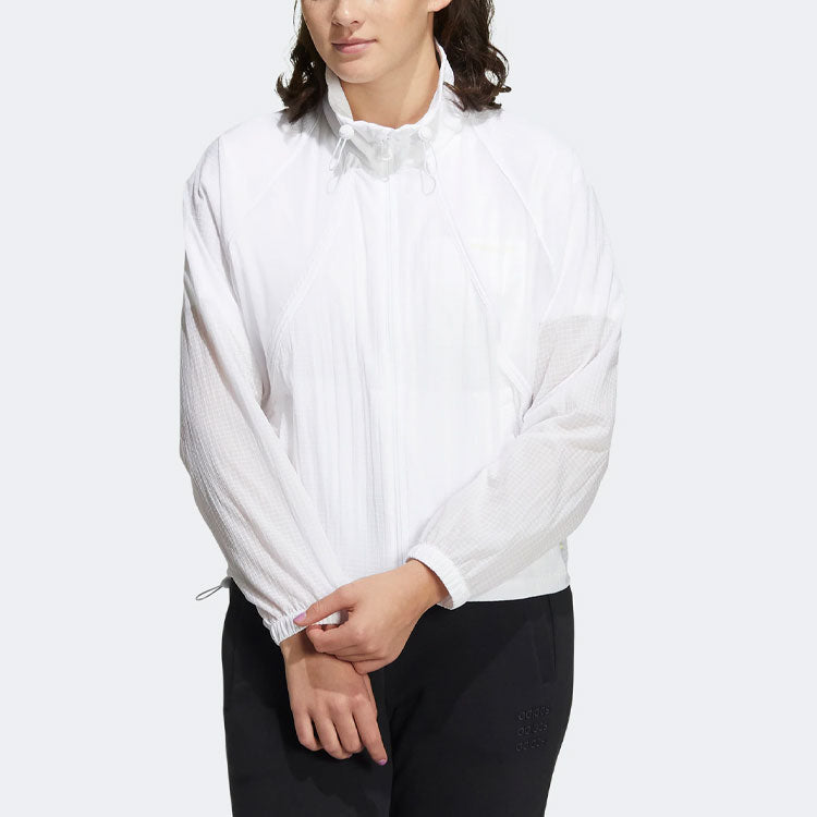 (WMNS) adidas Neo Mar Windbreaker Jackets 'White' HF7287