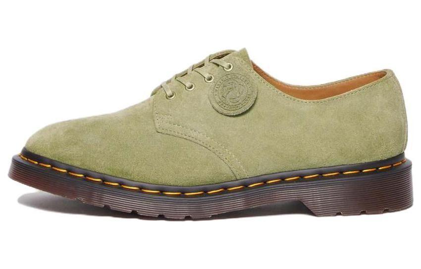 Dr. Martens Smiths Suede Dress Shoes 'Pale Olive' 30564358