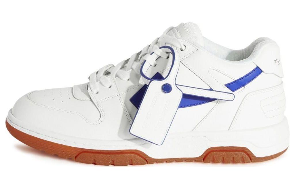Off-White Out Of Office Low-Top Sneakers 'White Blue Brown' OMIA189F23LEA0030169