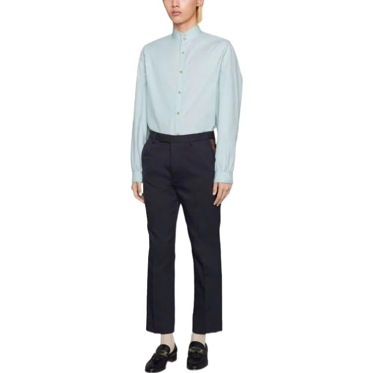 Gucci Cotton Poplin Shirt 'Light Blue' 672134-ZAEC4-4977