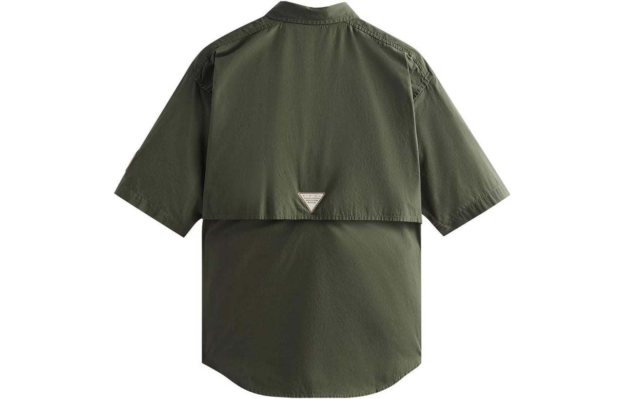 KITH For Columbia PFG Short Sleeve Shirt 'Surplus Green' 2059081-347