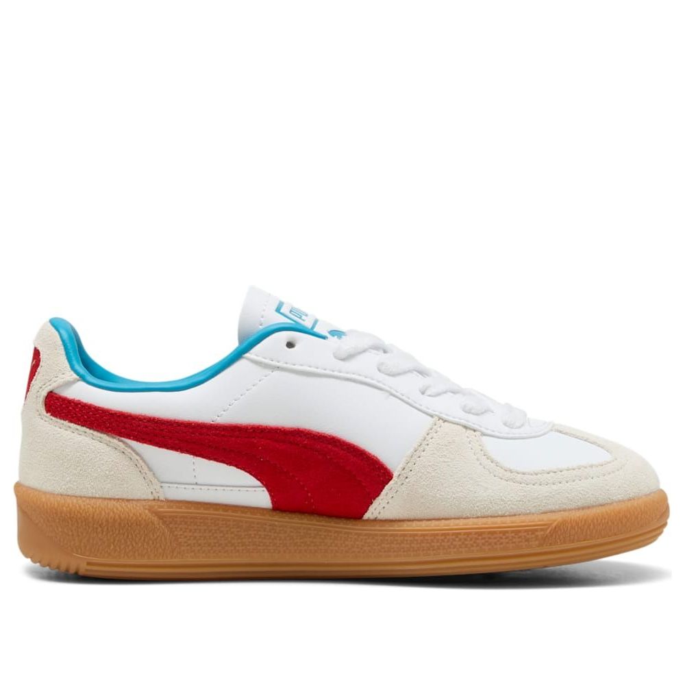 (GS) PUMA Palermo Leather 'White Red' 397275-10
