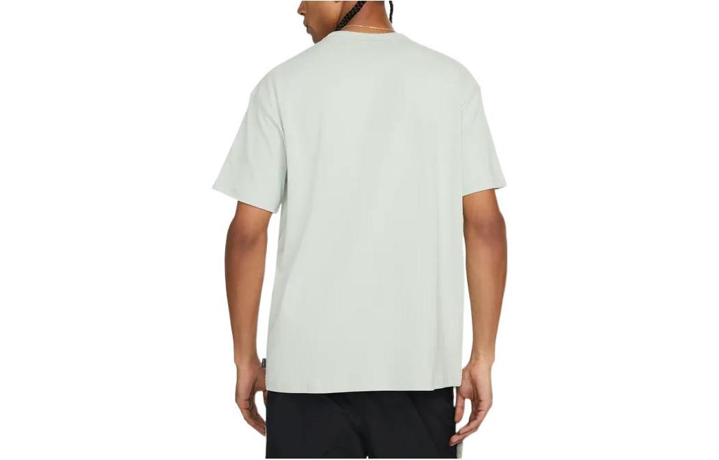 Nike Sportswear Premium Essentials Logo Solid Color Round Neck Short Sleeve Blue DO7393-017
