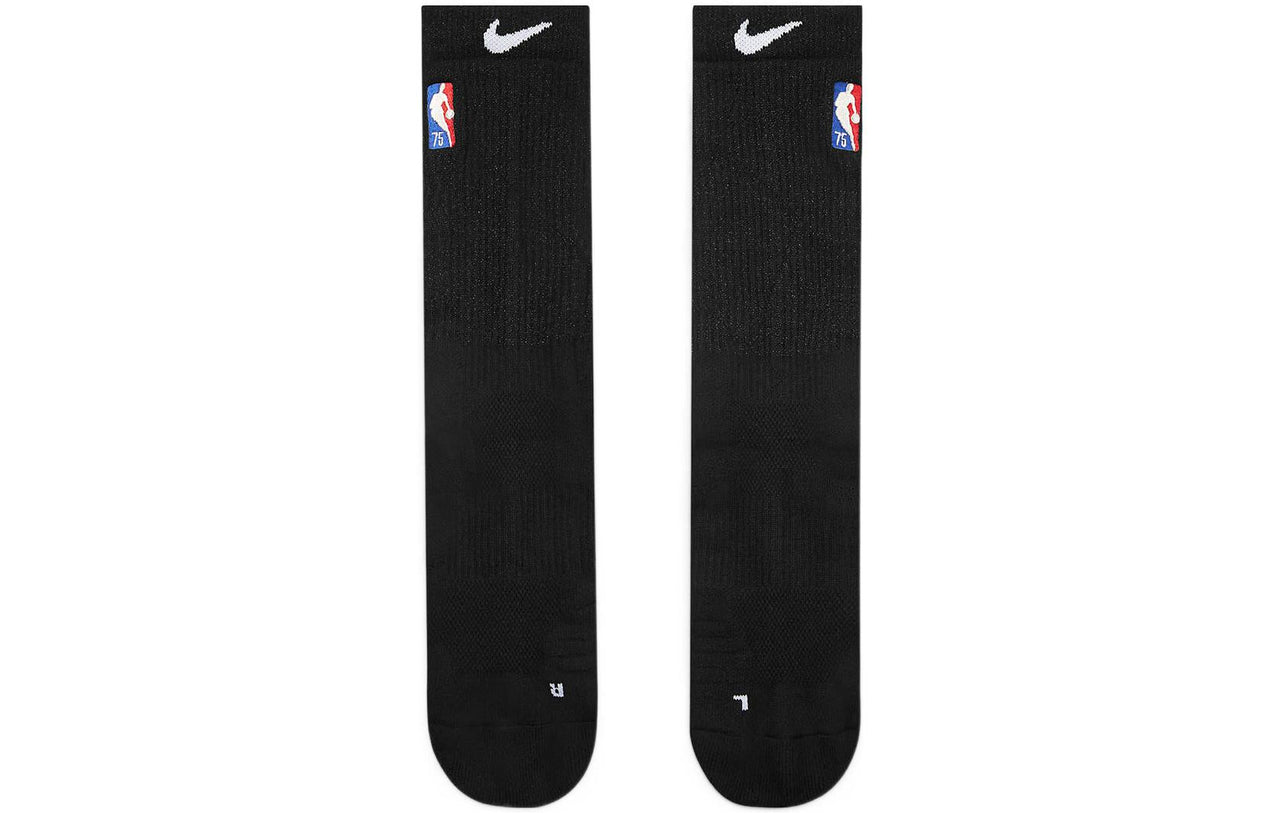 Nike Elite Crew Socks Nba Casual Sports Mid Tops Couple Style One Pair Black DA4960-010