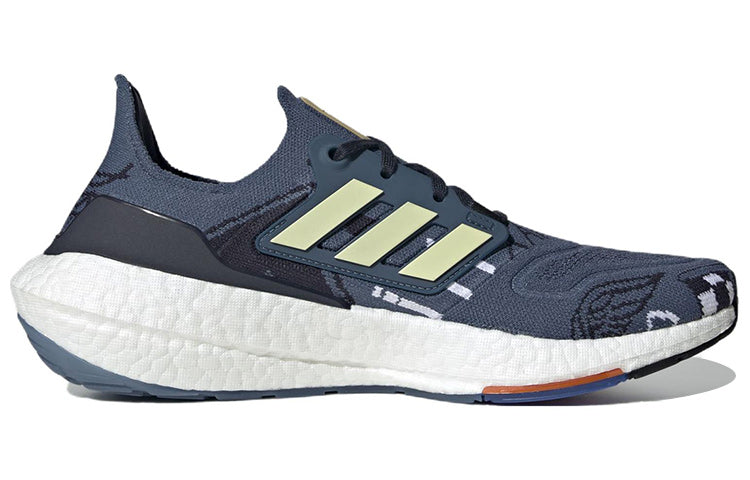 adidas Ultraboost 22 Shoes 'Wonder Steel Almost Yellow Legend Ink' GX9166