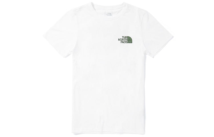 THE NORTH FACE Outdoor Breathable Sweat Absorbing Short Sleeve Couple Style White 5B3D-FN4