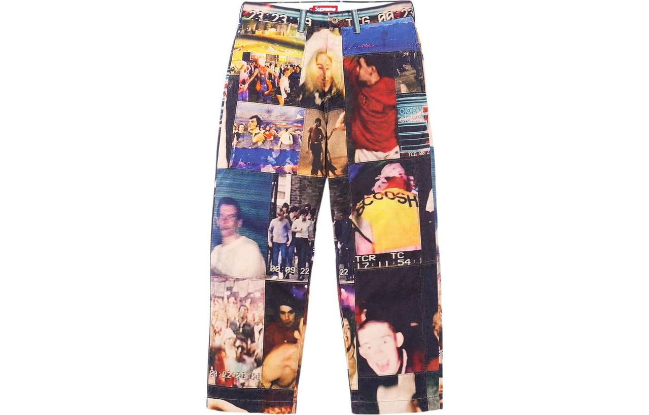 Supreme x Mark Leckey FW23 Week4 Hardcore Patchwork Loose Fit Chino Pants 'Multicolor' SUP-FW23-090