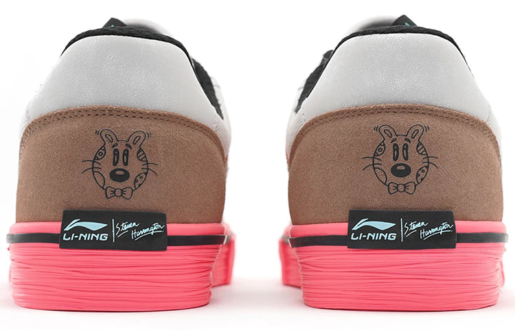 (WMNS) Li-Ning BadFive Wave Pro Low 50/50 x STEVEN HARRINGTON 'White Pink' AECS072-4