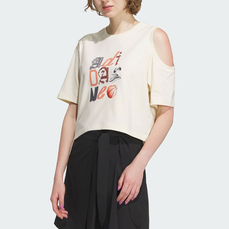 (WMNS) adidas Neo Graphic T-shirt 'White' IK7670