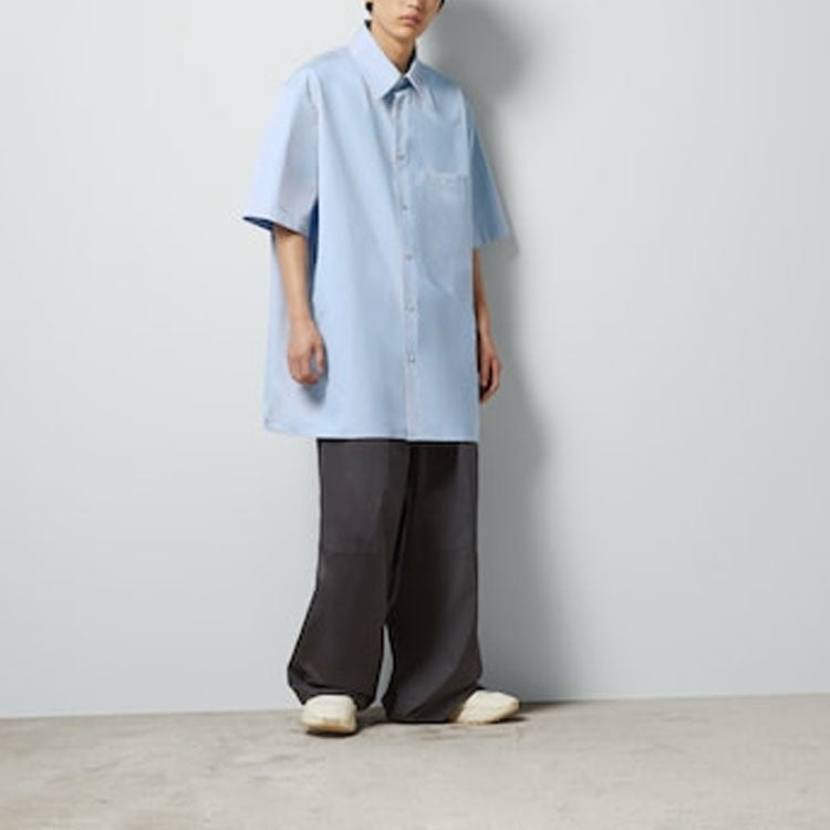 Gucci Cotton Shirt With Gucci Embroidery 'Light Blue' 769558-ZAJP1-4850