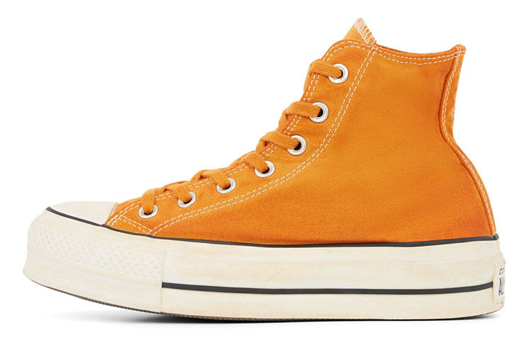 (WMNS) Converse Italian Crafted Dye Chuck Taylor All Star Platform High Top Orange White 566472C