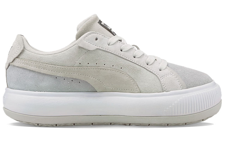 (WMNS) PUMA Suede Mayu Raw Low Tops Casual Skateboarding Shoes Gray 383114-03