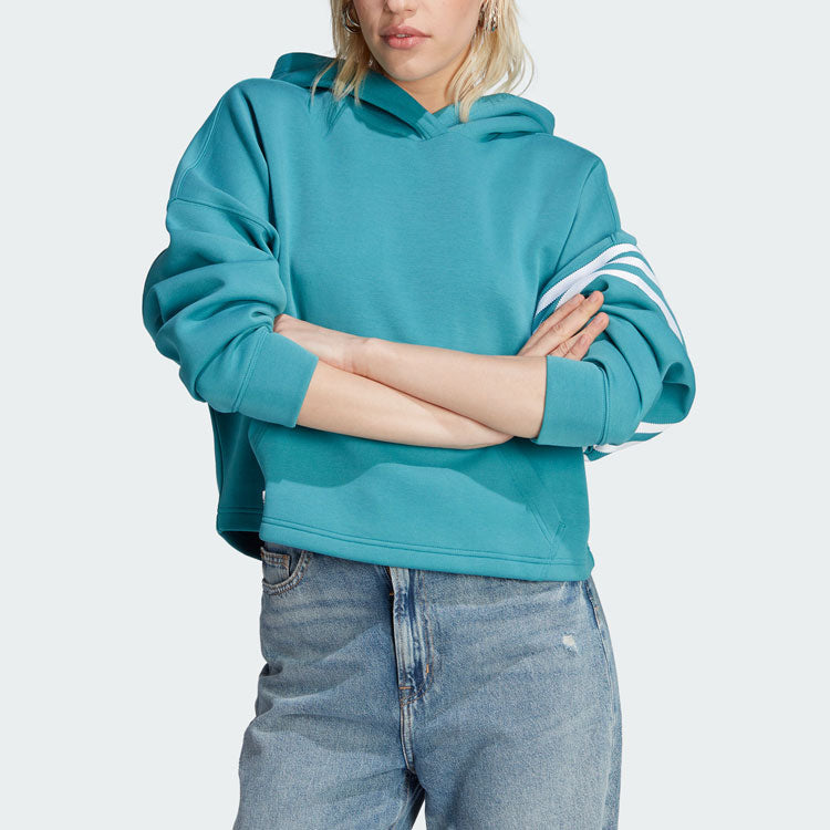 (WMNS) adidas originals Adicolor Neuclassics Hoodie 'Teal' IL6664