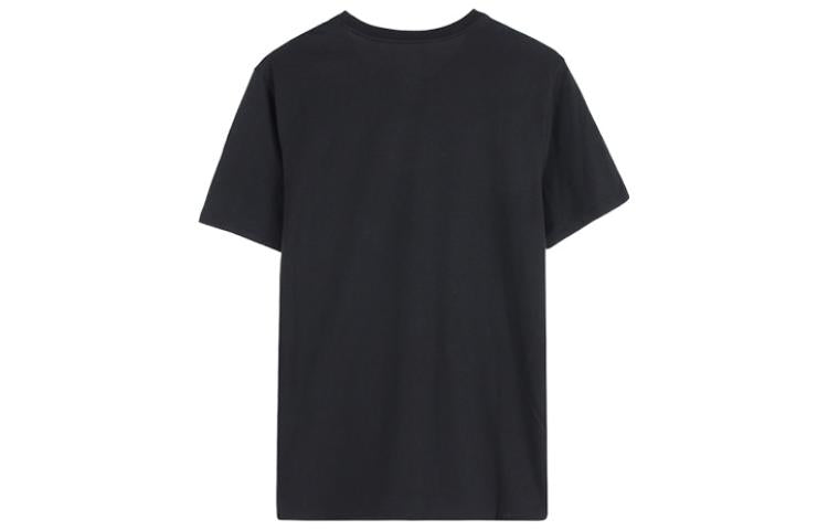 Men's Jordan Dri-Fit Solid Color Quick Dry Round Neck Casual Short Sleeve Black T-Shirt 743037-010