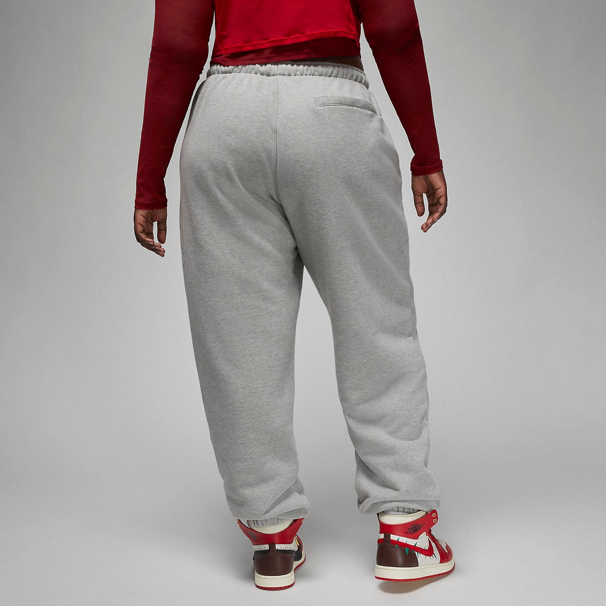 (WMNS) Air Jordan x Teyana Taylor Sweatpants 'Grey Heather' FB2624-063