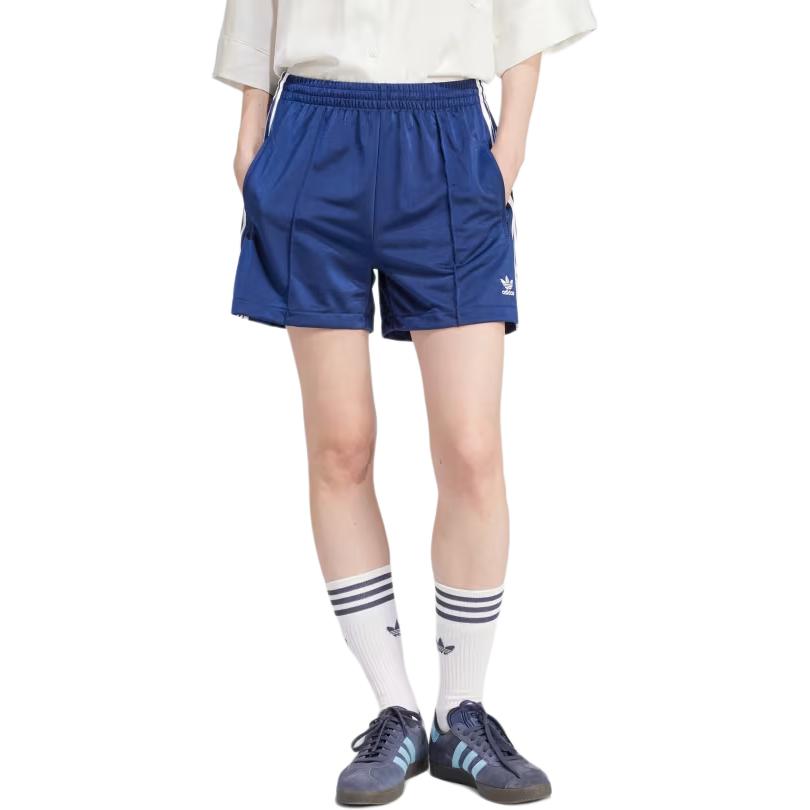 (WMNS) adidas Firebird Shorts Asia Sizing 'Navy White' IP2958