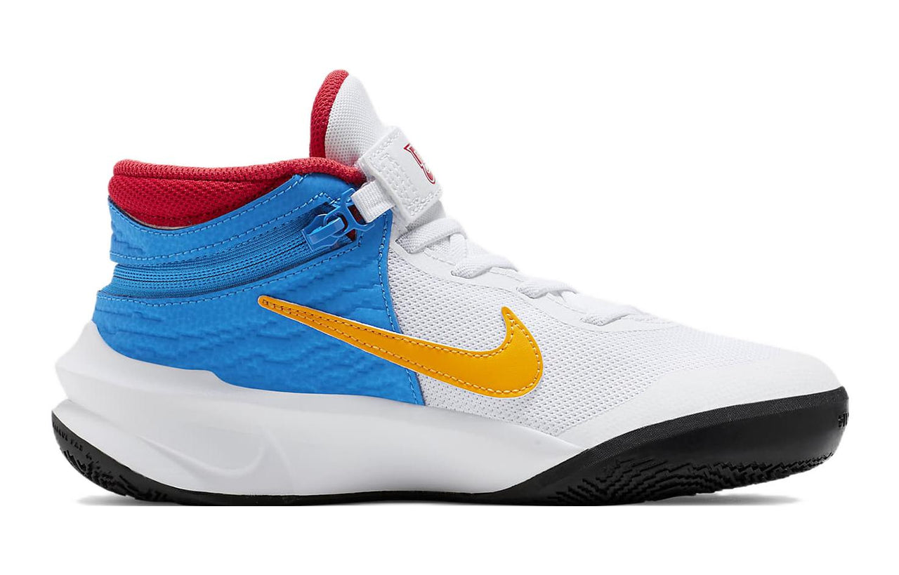 (GS) Nike Team Hustle D 10 'White Blue Yellow' DV9110-171