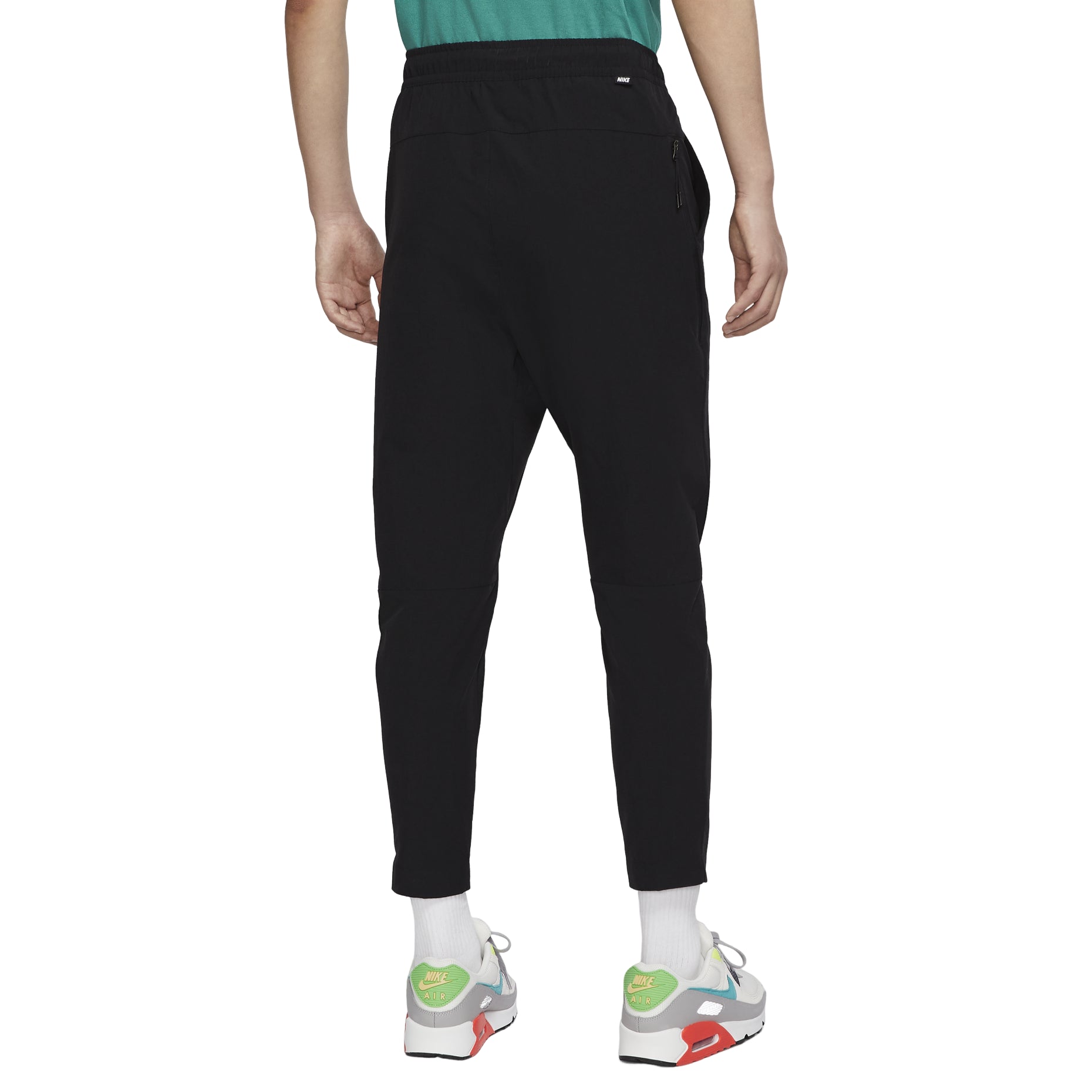 Men's Nike SportswearCommuter Elastic Waistband Woven Solid Color Sports Pants Black DM6622-010