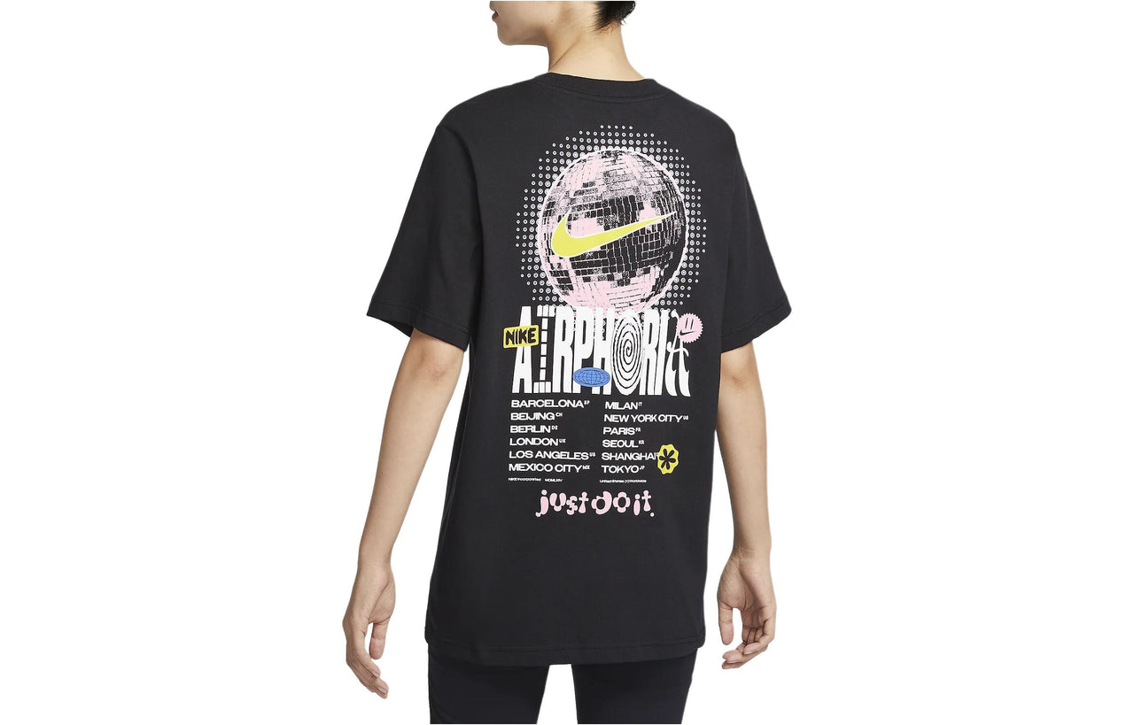 (WMNS) Nike Sportswear Graphic T-Shirt Asia Sizing 'Black' FV4263-010