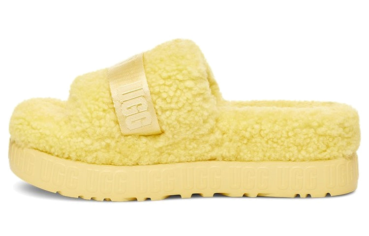 (WMNS) GG Fluffita Outdoor Thick Sole Yellow Sandals 1113475-MRT