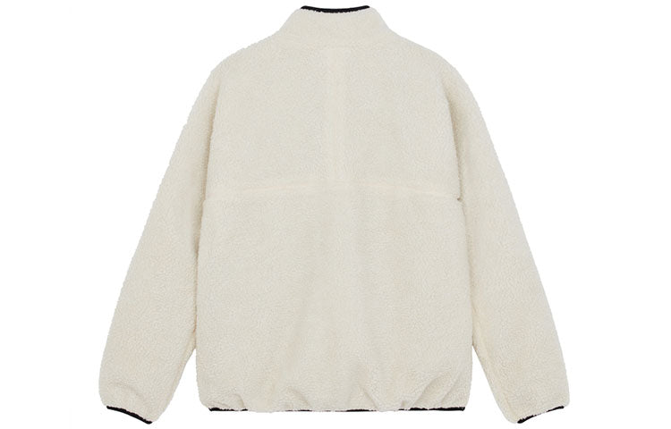 New Balance Fleece Stay Warm Sports Jacket Couple Style Creamy White 6DB43013-BK