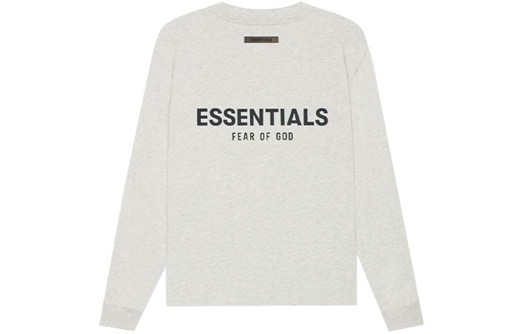 Fear of God Essentials SS21 Long Sleeve T-Shirt 'Light Heather Oatmeal' FOG-SS21-598