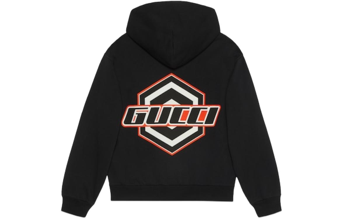 Gucci Moto Logo Hoodie 'Black Multi' 778379-XJGEN-1082
