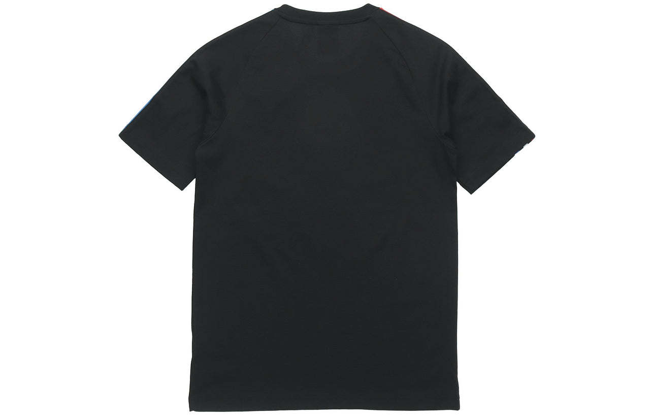 adidas originals MENS Tricol Logo Printed Crew Neck Short Sleeve Black GQ8920